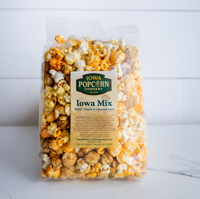Iowa Mix Popcorn (Caramel, Cheese, & Butter)
