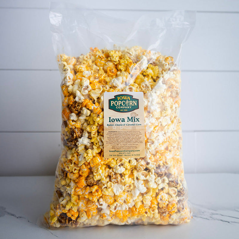 Iowa Mix Popcorn (Caramel, Cheese, & Butter)