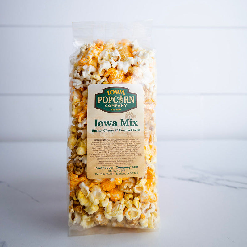 Iowa Mix Popcorn (Caramel, Cheese, & Butter)